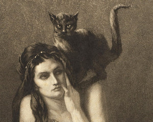 Auguste Danse "Woman With a Cat On Her Shoulder" (c.1875) - Mabon Gallery