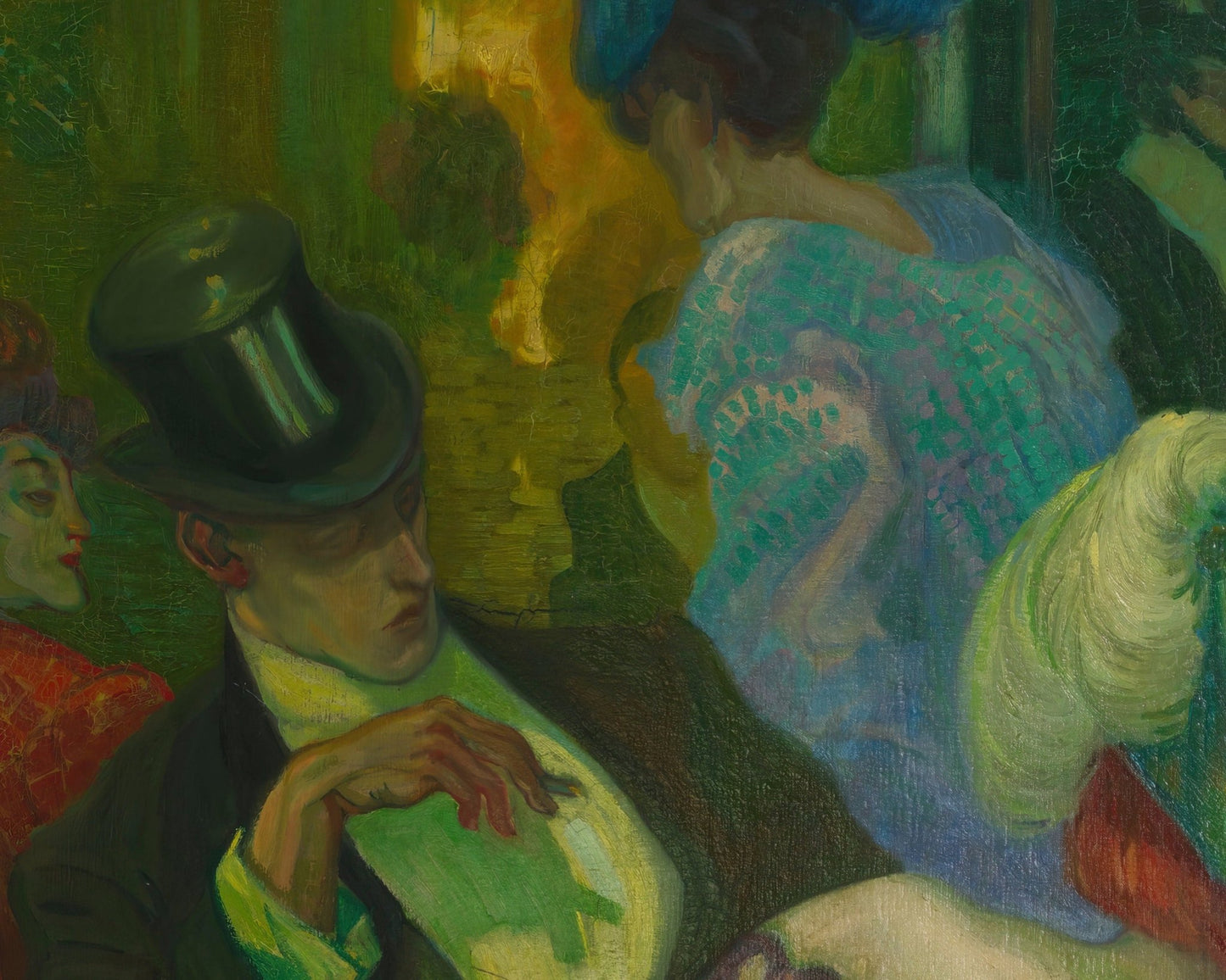 Axel Törneman "Night Café II" (c.1906) - Mabon Gallery