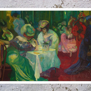 Axel Törneman "Night Café II" (c.1906) - Mabon Gallery