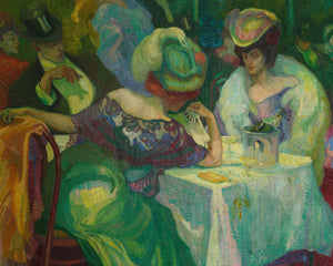 Axel Törneman "Night Café II" (c.1906) - Mabon Gallery