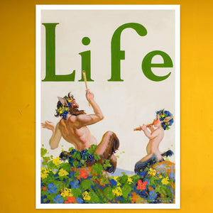 Benjamin Corey Kilvert "Life Magazine Cover - April 1923 - Satyr & Pan" - Mabon Gallery