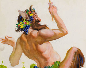 Benjamin Corey Kilvert "Life Magazine Cover - April 1923 - Satyr & Pan" - Mabon Gallery