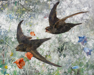 Bruno Andreas Liljefors "Common Swifts" (c.1886) - Mabon Gallery