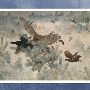 Bruno Andreas Liljefors "Hawk & Black Game" (c.1884) - Mabon Gallery