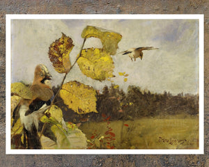 Bruno Andreas Liljefors "Jays" (c.1886) - Mabon Gallery