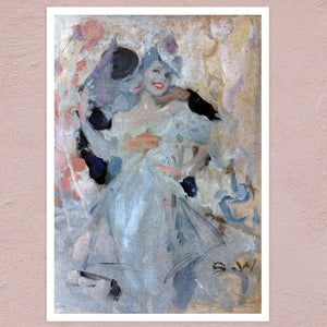 Brynolf Wennerberg "Pierrot and Columbine" (c.1925) - Mabon Gallery