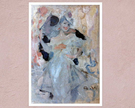Brynolf Wennerberg "Pierrot and Columbine" (c.1925) - Mabon Gallery