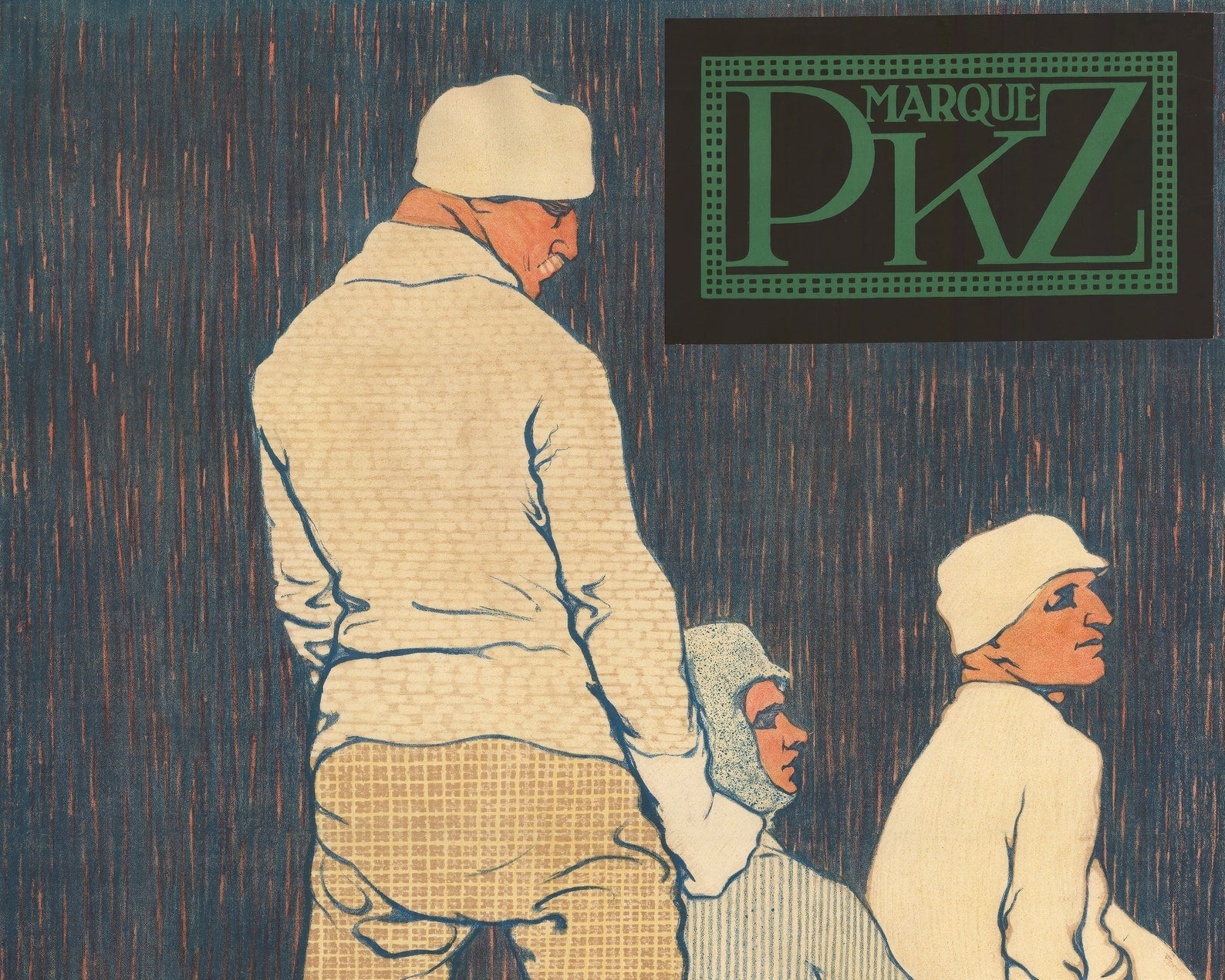 Burkhard Mangold "Marque PKZ" (c.1910) Vintage Men's Fashion Advertisement - Mabon Gallery