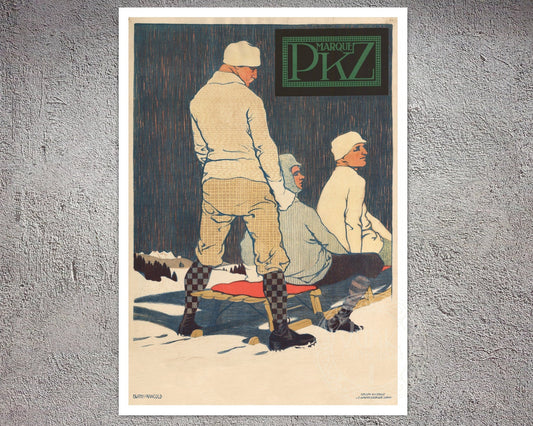 Burkhard Mangold "Marque PKZ" (c.1910) Vintage Men's Fashion Advertisement - Mabon Gallery