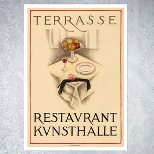 Burkhard Mangold "Terrasse Restaurant Kunsthalle" (c.1922) - Mabon Gallery