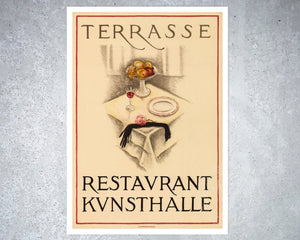 Burkhard Mangold "Terrasse Restaurant Kunsthalle" (c.1922) - Mabon Gallery