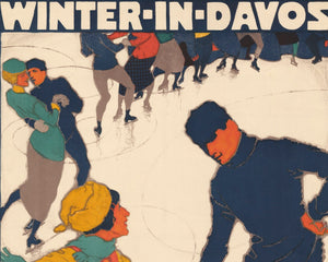 Burkhard Mangold "Winter in Davos" (c.1914) - Mabon Gallery