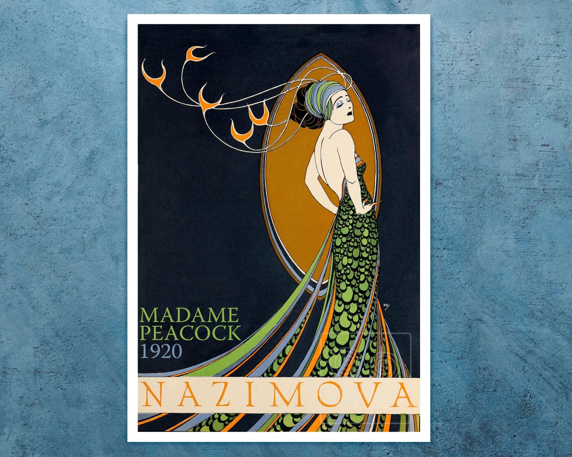 Burton Rice "Madame Peacock" (c.1920) Movie Poster - Mabon Gallery