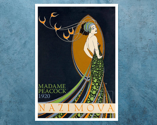 Burton Rice "Madame Peacock" (c.1920) Movie Poster - Mabon Gallery