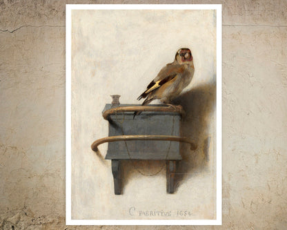 Carel Fabritius - "The Goldfinch" (1654) - Mabon Gallery