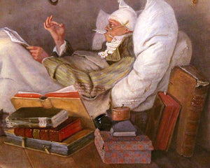 Carl Spitzweg "Der Arme Poet / The Poor Poet" (c.1839) - Mabon Gallery