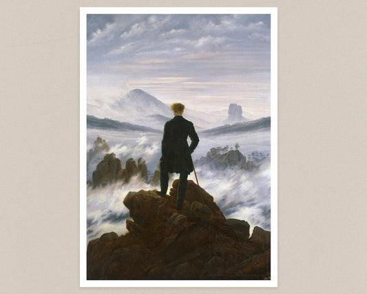 Caspar David Friedrich - "Wanderer above the Sea of Fog" (c. 1818) - Mabon Gallery