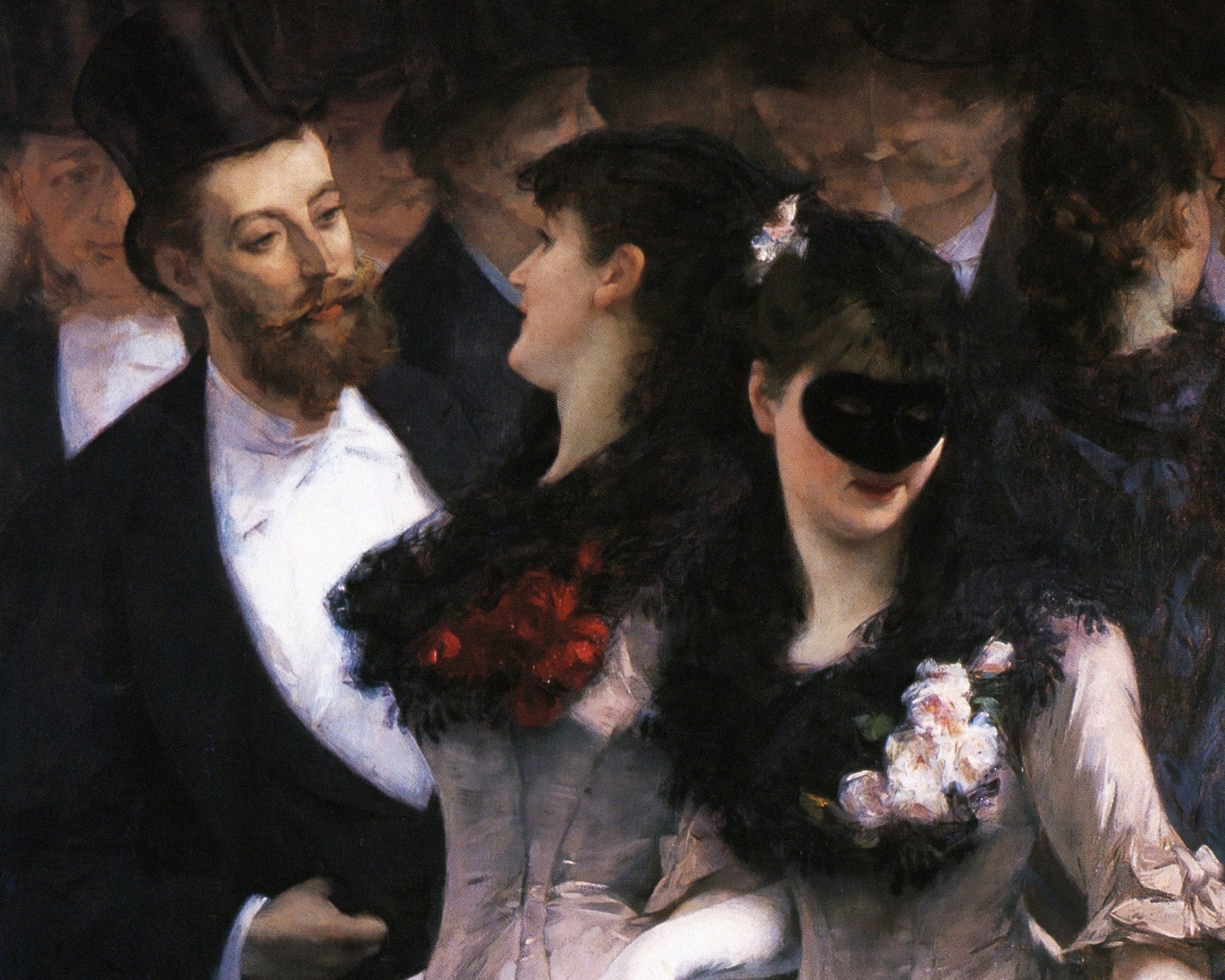 Charles Hermans "At the Masquerade" (c.1880) - Mabon Gallery