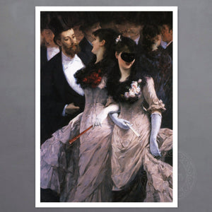 Charles Hermans "At the Masquerade" (c.1880) - Mabon Gallery