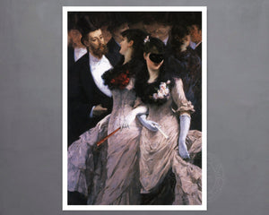 Charles Hermans "At the Masquerade" (c.1880) - Mabon Gallery