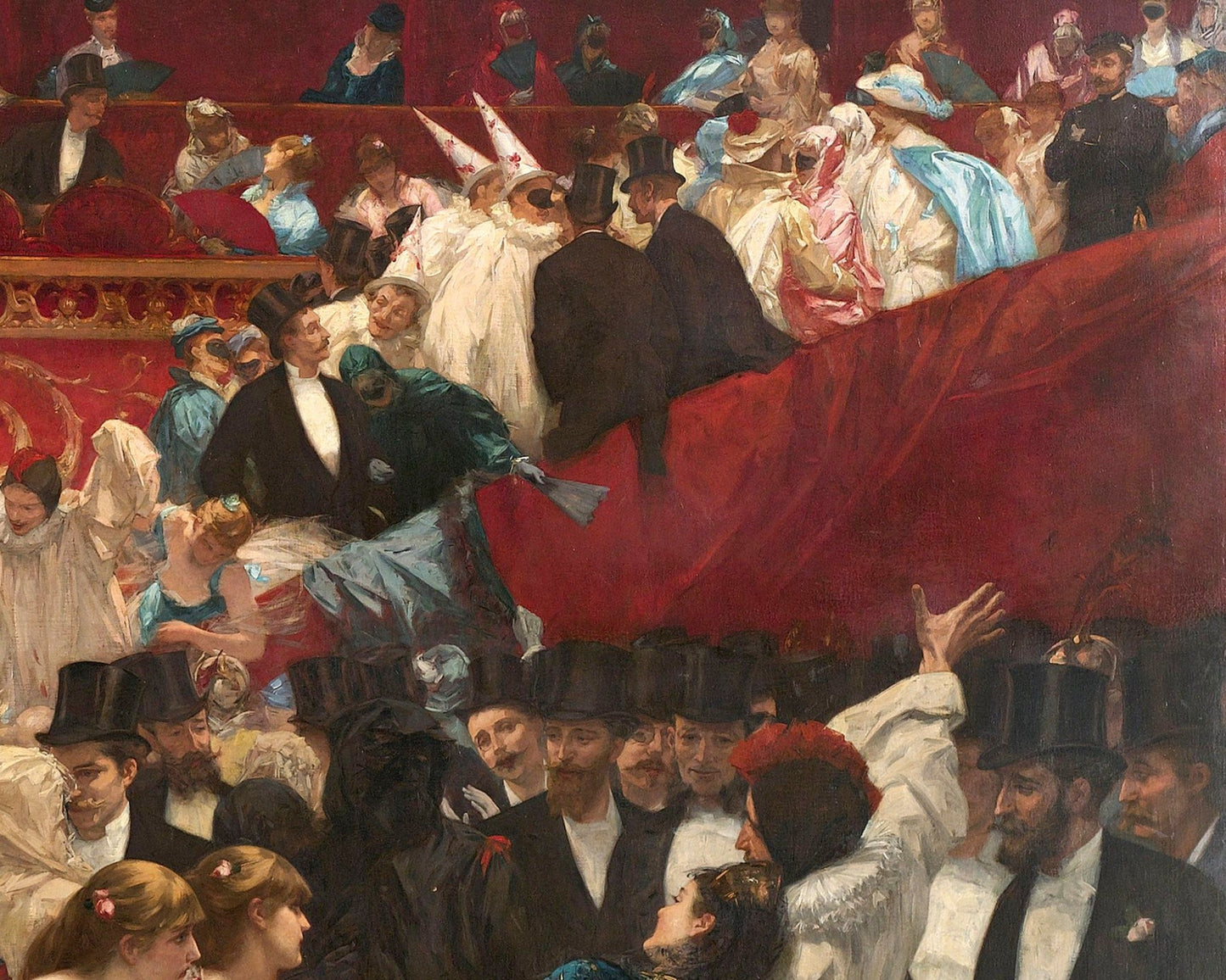 Charles Hermans "Bal Masqué" (c.1880) - Mabon Gallery