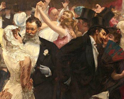 Charles Hermans "Bal Masqué" (c.1880) - Mabon Gallery