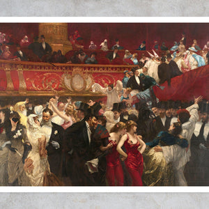Charles Hermans "Bal Masqué" (c.1880) - Mabon Gallery