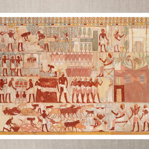 Charles K. Wilkinson "Nebamun Supervising Estate Activities" (c.1928 original: c.1400–1352 B.C) - Mabon Gallery