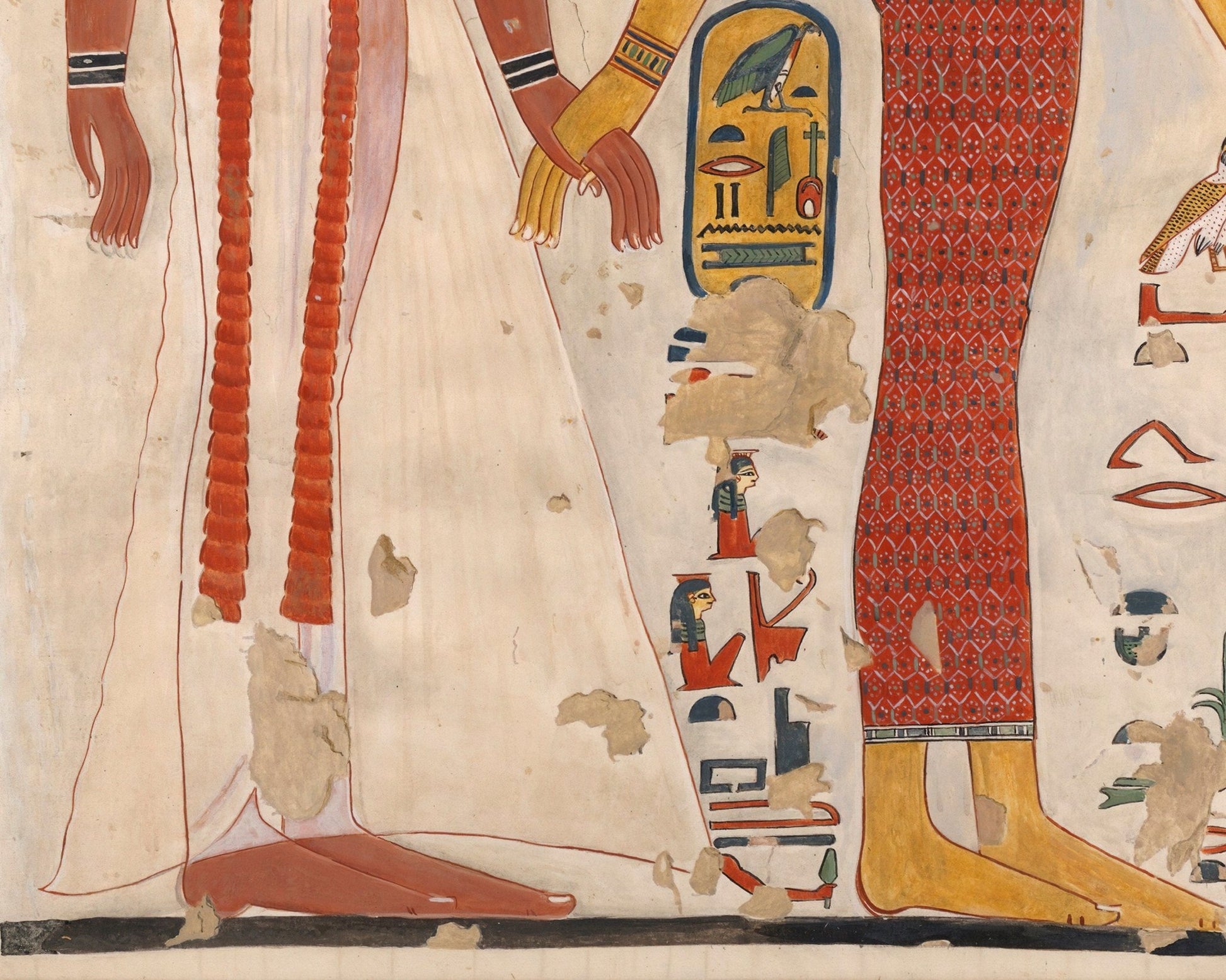 Charles K. Wilkinson "Queen Nefertari being led by Isis" (c.1928 original: c.1279–1213 B.C) - Mabon Gallery