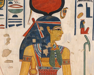 Charles K. Wilkinson "Queen Nefertari being led by Isis" (c.1928 original: c.1279–1213 B.C) - Mabon Gallery