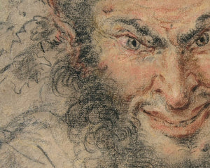 Circle of Antoine Watteau "Head of a Satyr" (c.1700) - Mabon Gallery
