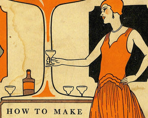 C.V Farrow "Giggle Water" (c.1927) Vintage Cocktail Recipe Book Cover - Mabon Gallery