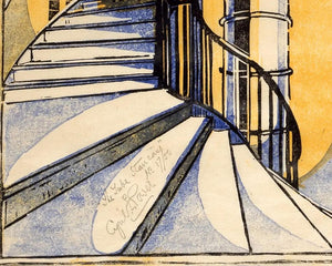 Cyril Edward Power "The Tube Staircase" (c.1929) - Mabon Gallery