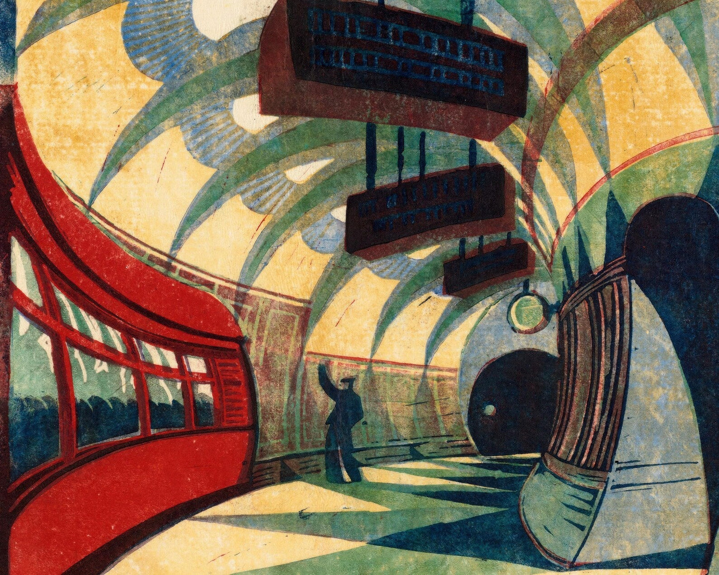 Cyril Edward Power "The Tube Station" (c.1932) - Mabon Gallery