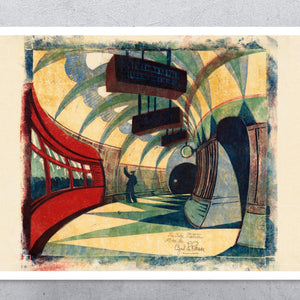 Cyril Edward Power "The Tube Station" (c.1932) - Mabon Gallery