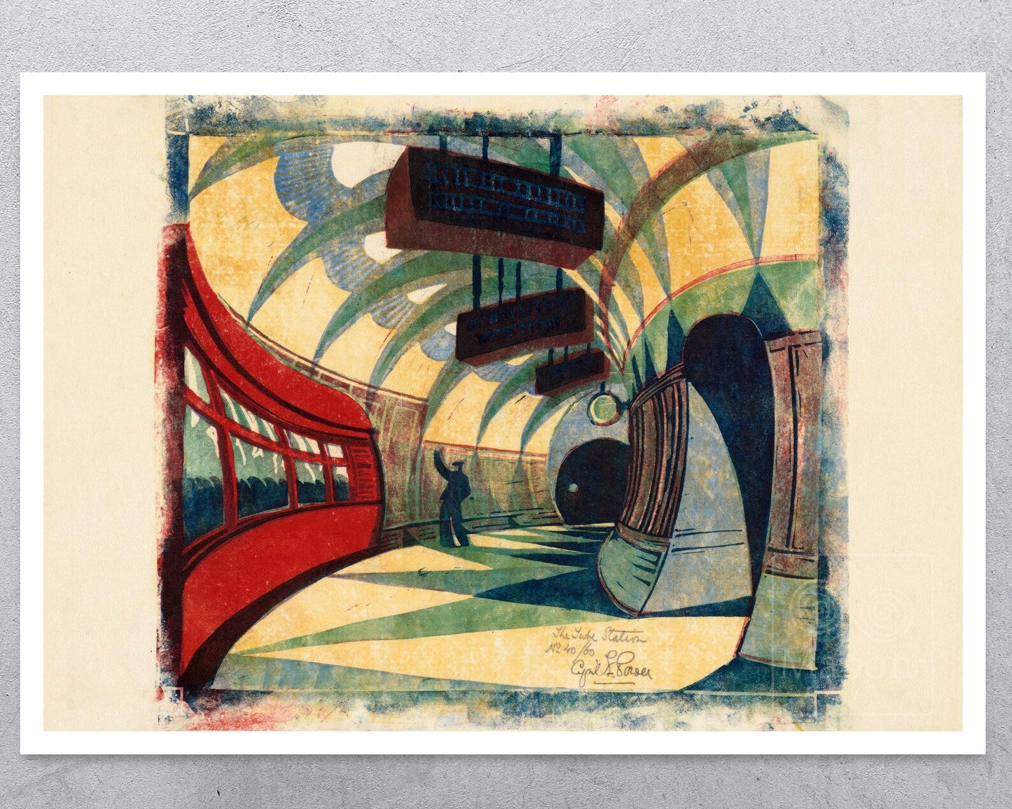 Cyril Edward Power "The Tube Station" (c.1932) - Mabon Gallery