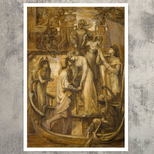 Dante Gabriel Rossetti "The Boat of Love" (c.1877) - Mabon Gallery