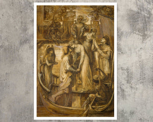Dante Gabriel Rossetti "The Boat of Love" (c.1877) - Mabon Gallery