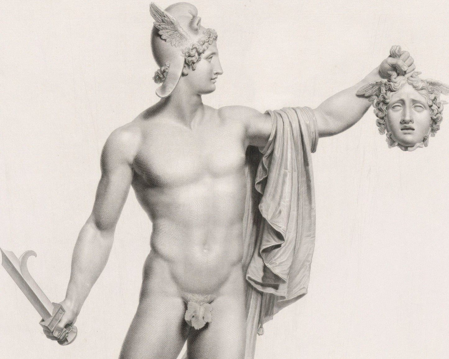 Domenico Marchetti "Perseus with the Head of Medusa" (c.1811) - Mabon Gallery