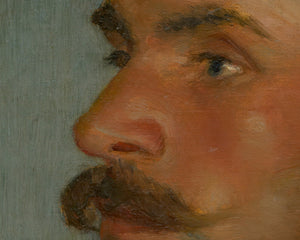 Dominik Skutecký "Head Study of a Gondolier" (c.1903) - Mabon Gallery