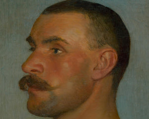 Dominik Skutecký "Head Study of a Gondolier" (c.1903) - Mabon Gallery