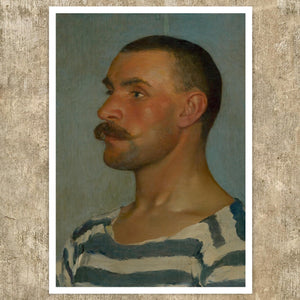 Dominik Skutecký "Head Study of a Gondolier" (c.1903) - Mabon Gallery