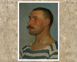Dominik Skutecký "Head Study of a Gondolier" (c.1903) - Mabon Gallery