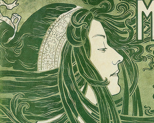 E. Célos “Canadian Cycles” (c.1899) Vintage Art Nouveau Advertising Poster - Mabon Gallery