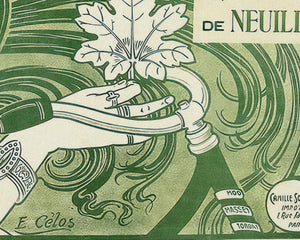 E. Célos “Canadian Cycles” (c.1899) Vintage Art Nouveau Advertising Poster - Mabon Gallery