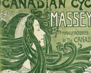 E. Célos “Canadian Cycles” (c.1899) Vintage Art Nouveau Advertising Poster - Mabon Gallery