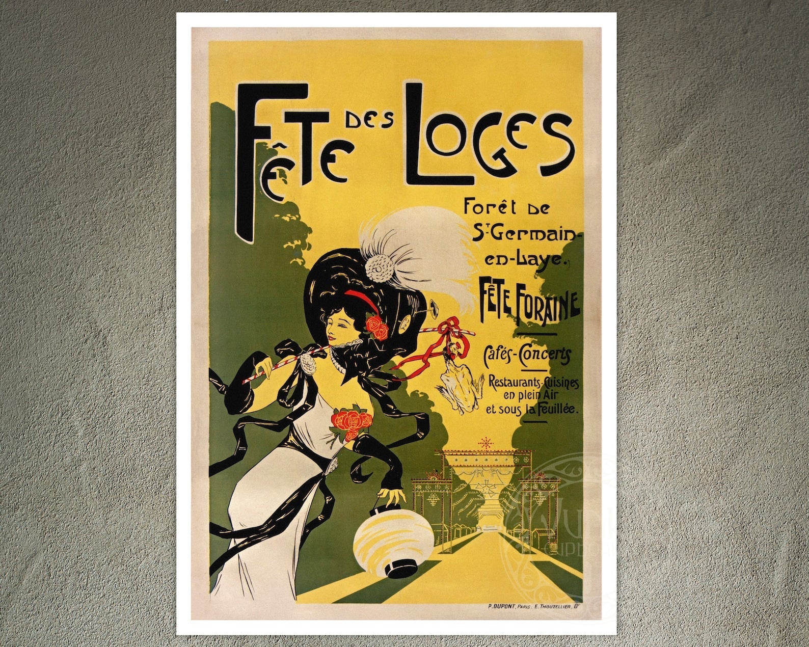 E. Thouzellier "Fête des Loges" (c.1911) Belle Époque Advertising Poster - Mabon Gallery