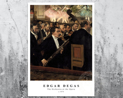 Edgar Degas "The Orchestra at the Opera" (c.1870) - Mabon Gallery