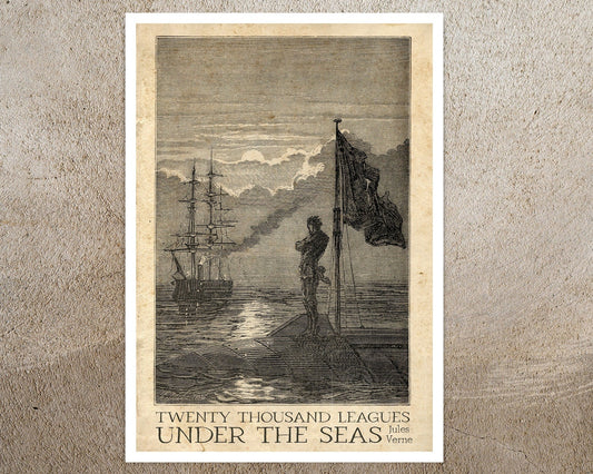 Édouard Riou "Captain Nemo's Gaze" Twenty Thousand Leagues Under the Seas (Jules Verne) - Mabon Gallery