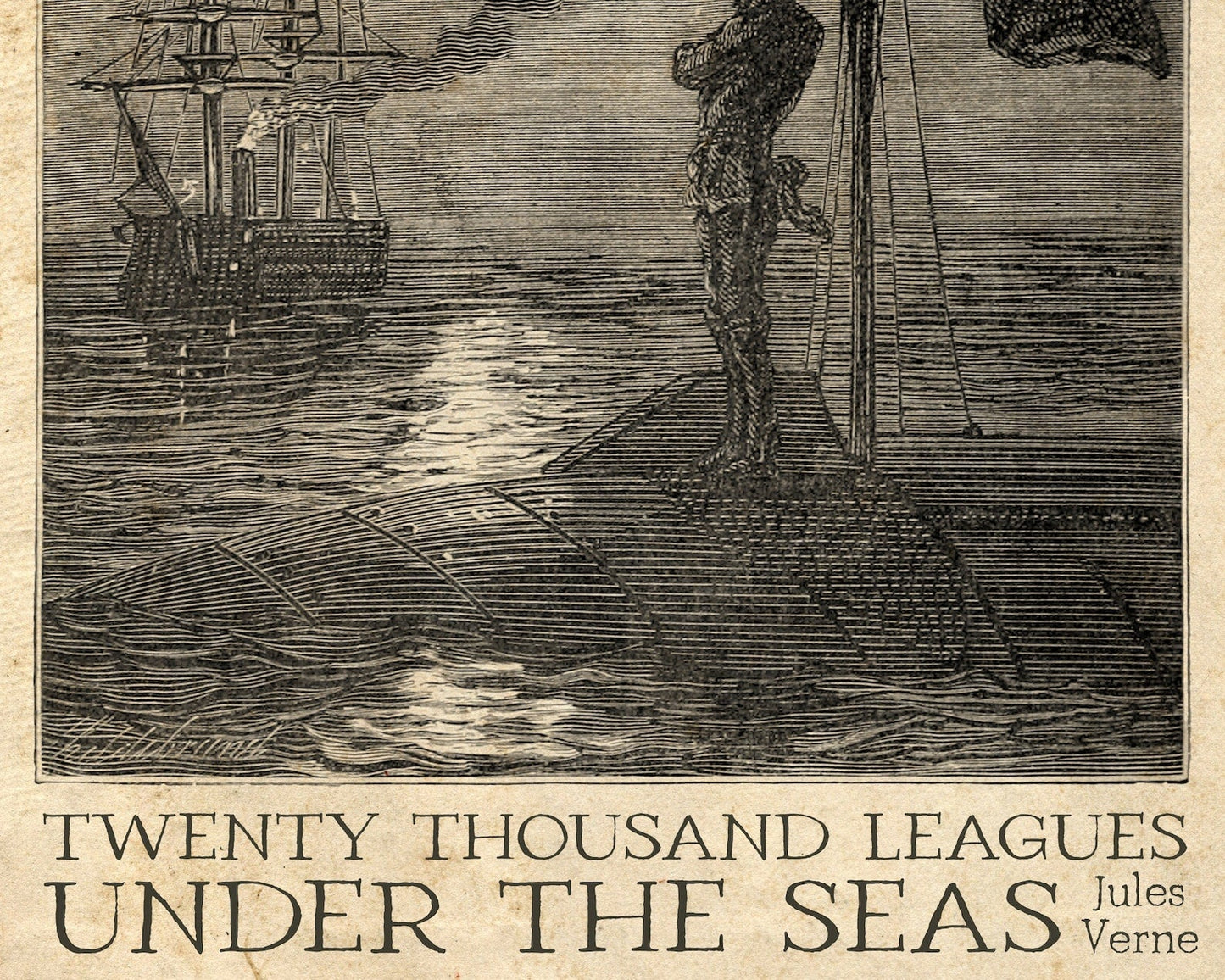 Édouard Riou "Captain Nemo's Gaze" Twenty Thousand Leagues Under the Seas (Jules Verne) - Mabon Gallery